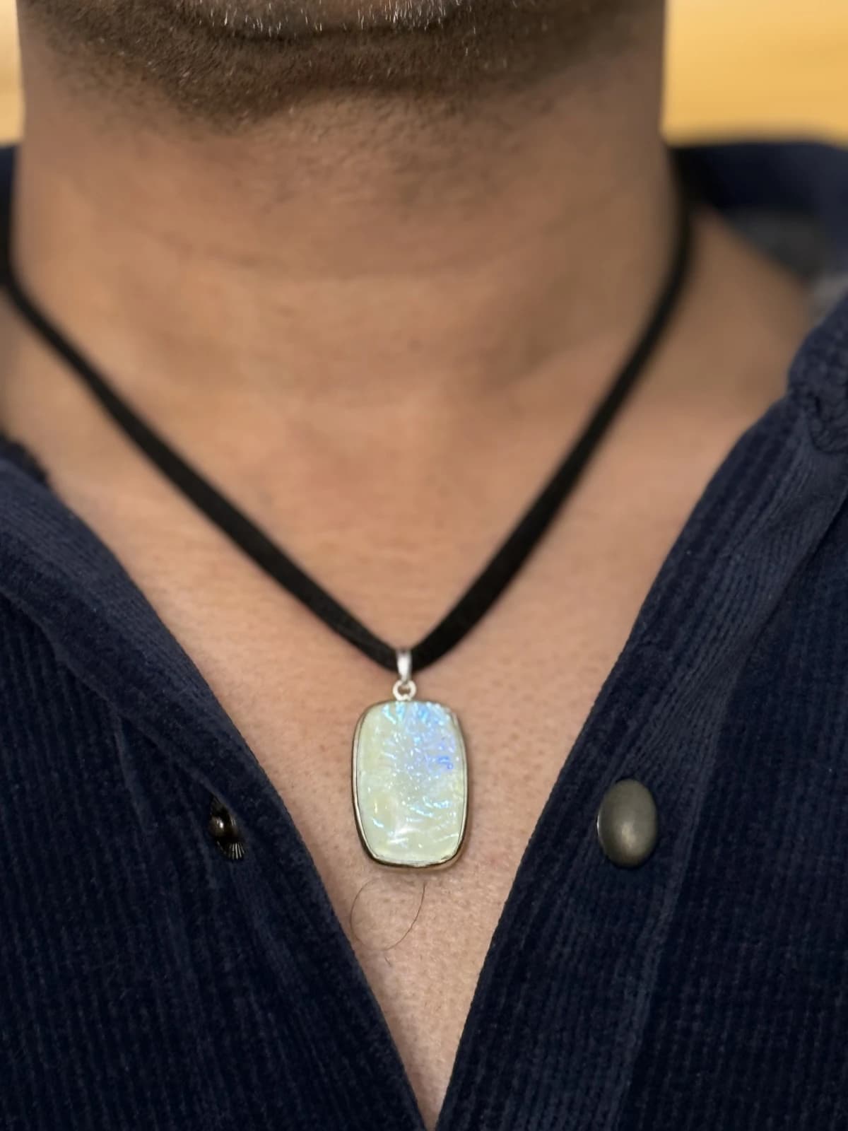 For whole Family - 100% High Quality Fire Opal Pendant silver plated