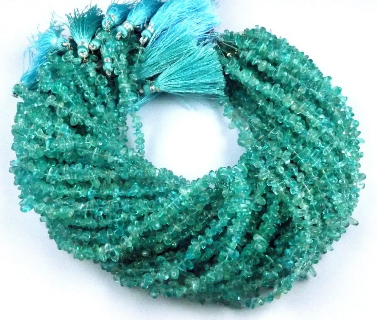 1 Strands Natural Apatite Tear Drop 4x6mm 13 inch long Smooth Gemstone Jewelry Beads