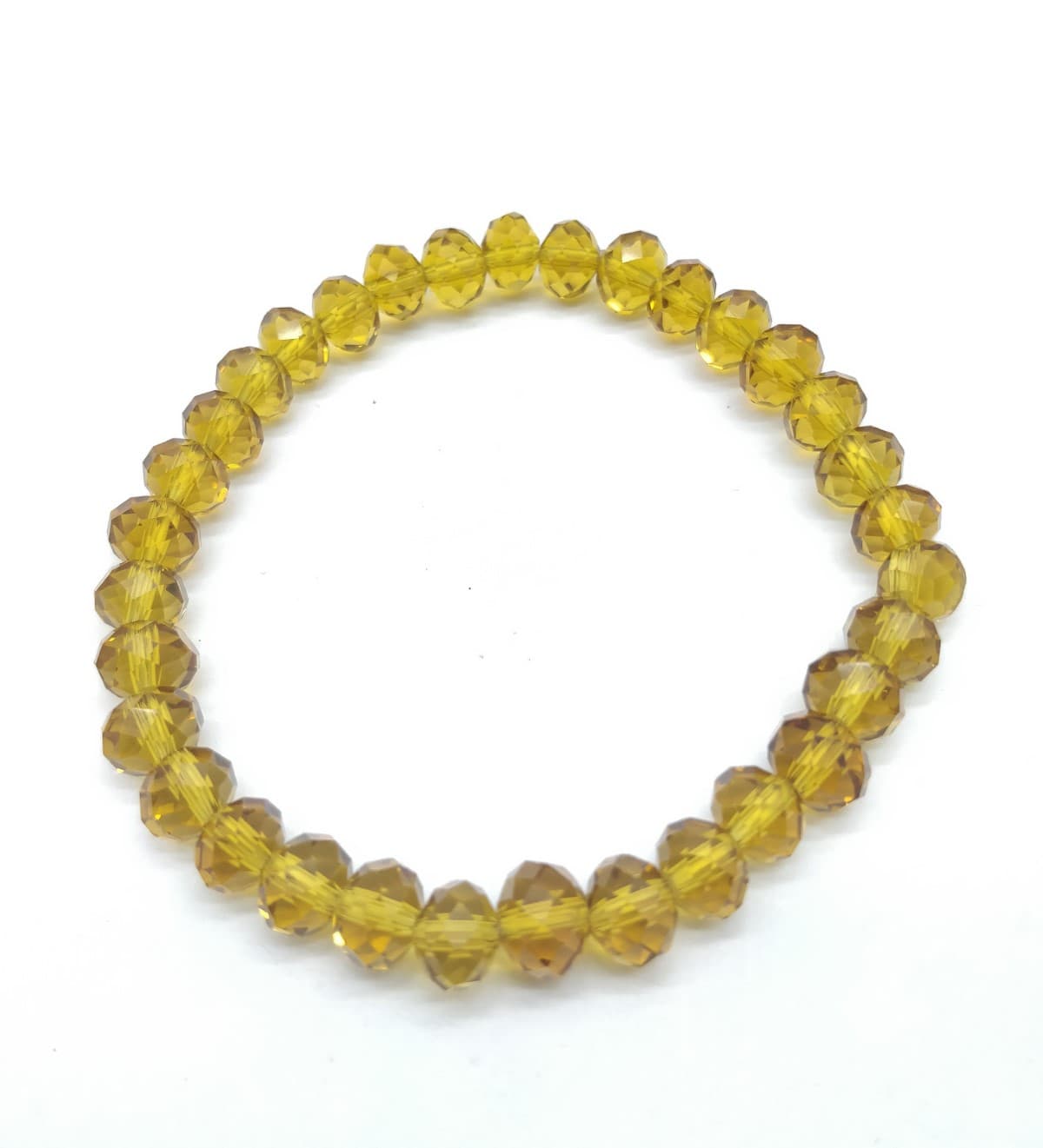 AAA+++ 100% Top Quality Citrine Quartz 33 Beads Bracelet 7 mm, Rondelle & Faceted 7 Inch long. ZZ14