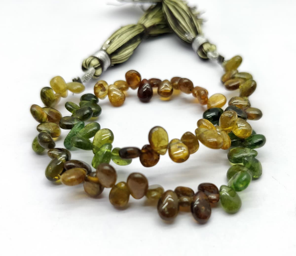 Natural Petro Tourmaline Size 5x4 mm, Pear & Smooth with 9 Inch Long