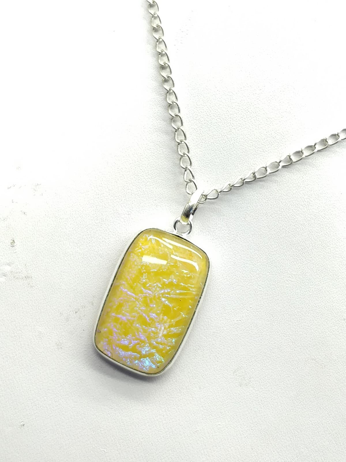 Yellow Fire Opal Pendant 40x19x8 mm, Rectangle & Smooth wt. in 41 Ct
