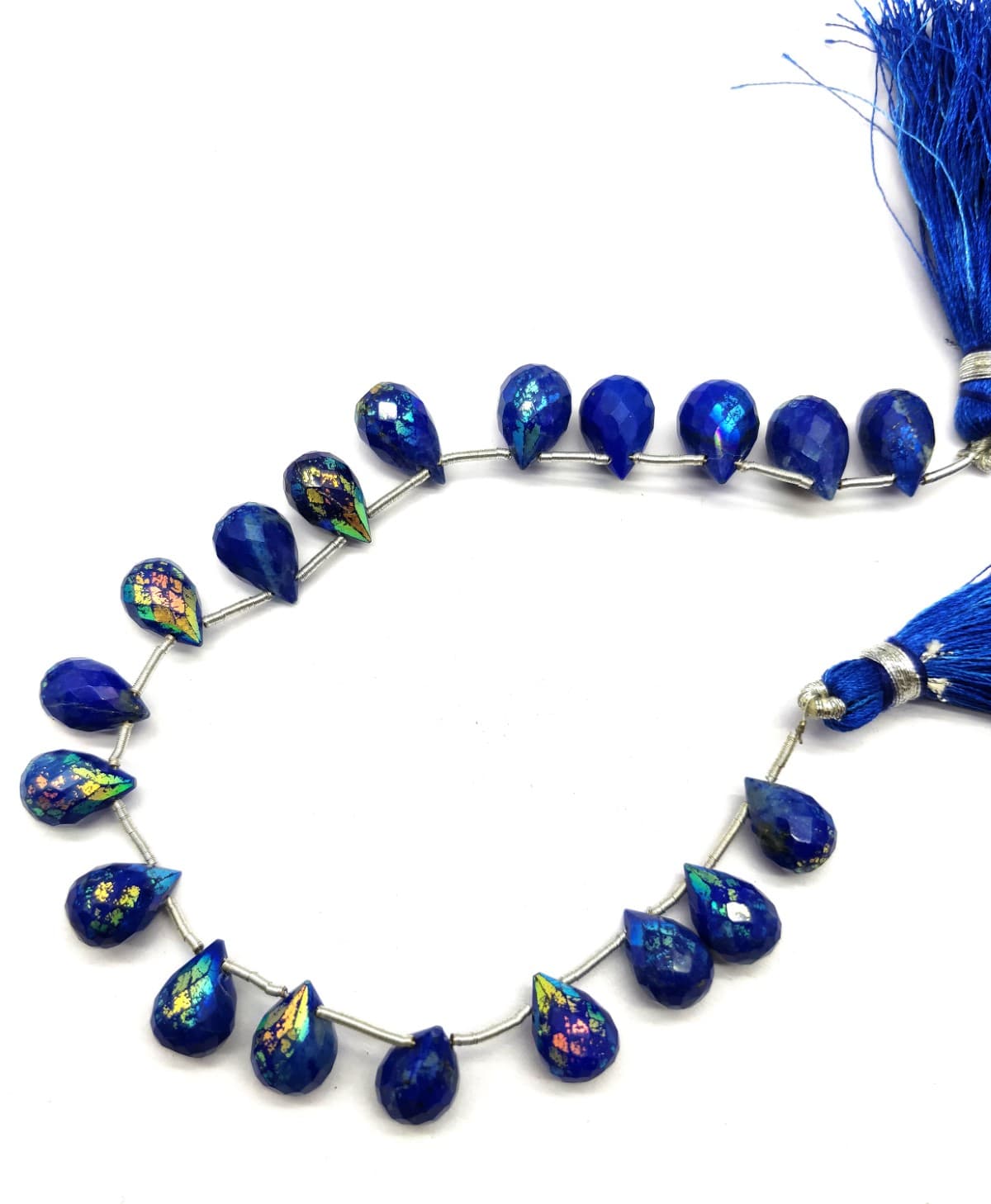 Lapis Lazuli Loose Beads 10x7-11x7 mm, Tear Drops & Faceted 7.5 Inch