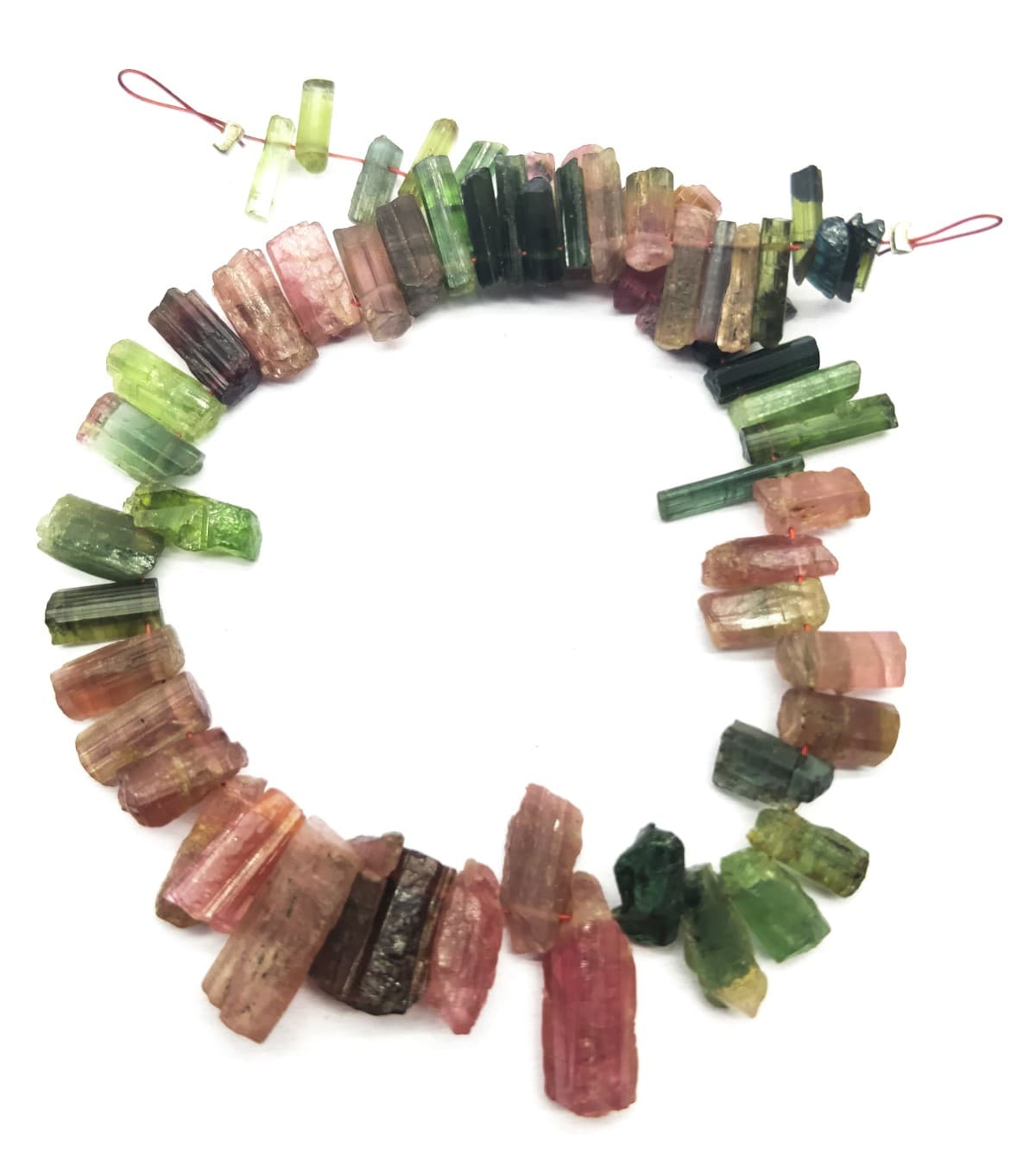 Water Tourmaline Loose Beads 7x2-17x5 mm, Stick & Faceted 8 Inch Long