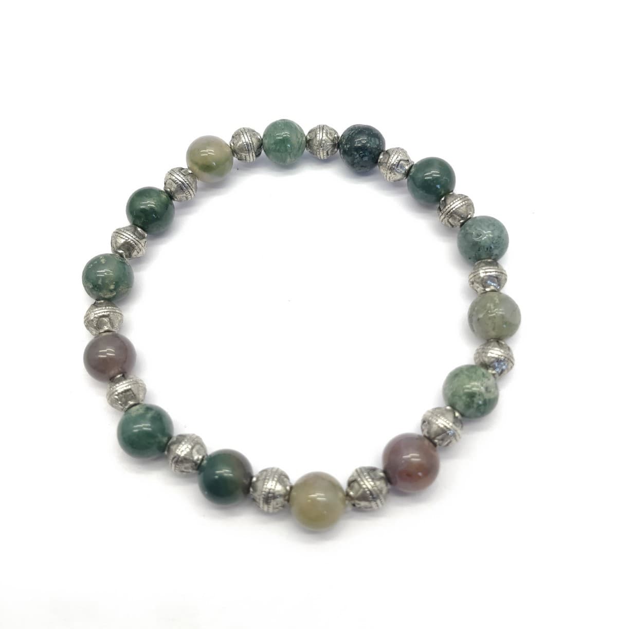 AAA+++ 100% Top Quality Blood Agate 28 Beads Bracelet 8 mm, Round & Smooth 7.5 Inch long. ZZ42