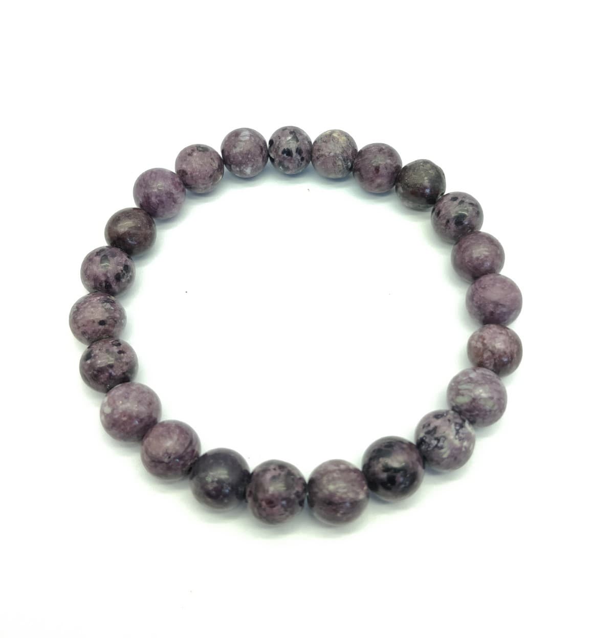 AAA+++ 100% Top Quality Lepidolite 23 Beads Bracelet 8 mm, Round & Smooth 7 Inch long. ZZ71
