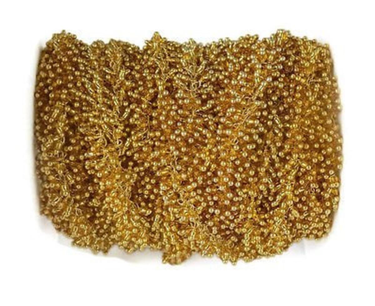 Citrine Hydro 24k Gold Plated Delicate Dangling Beaded Chain 2mm-2.5mm