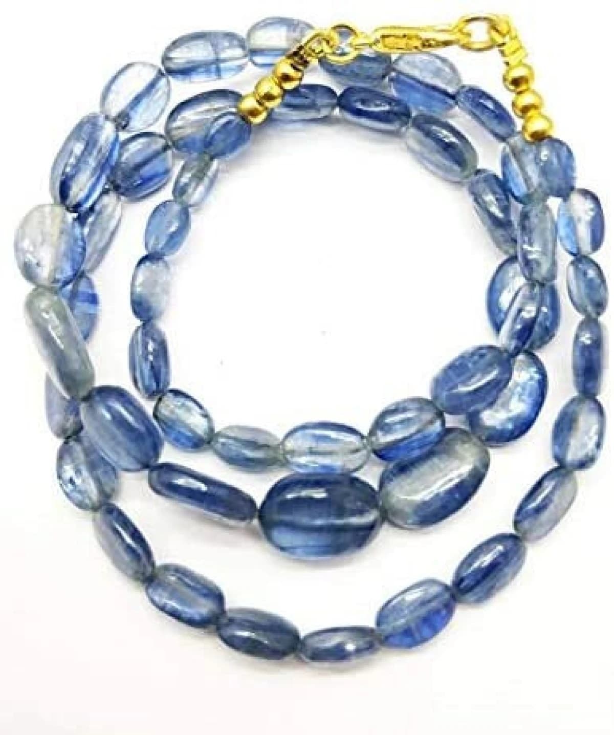 18" Natural Jewelry Making Kynite Gemstone Bead Shaped Oval Cut Smooth