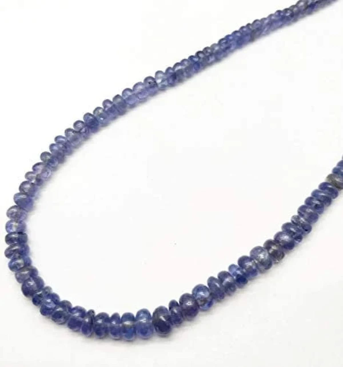 21" Blue Tanzanite Gemstone Bead Shaped Rondelle Cut Faceted
