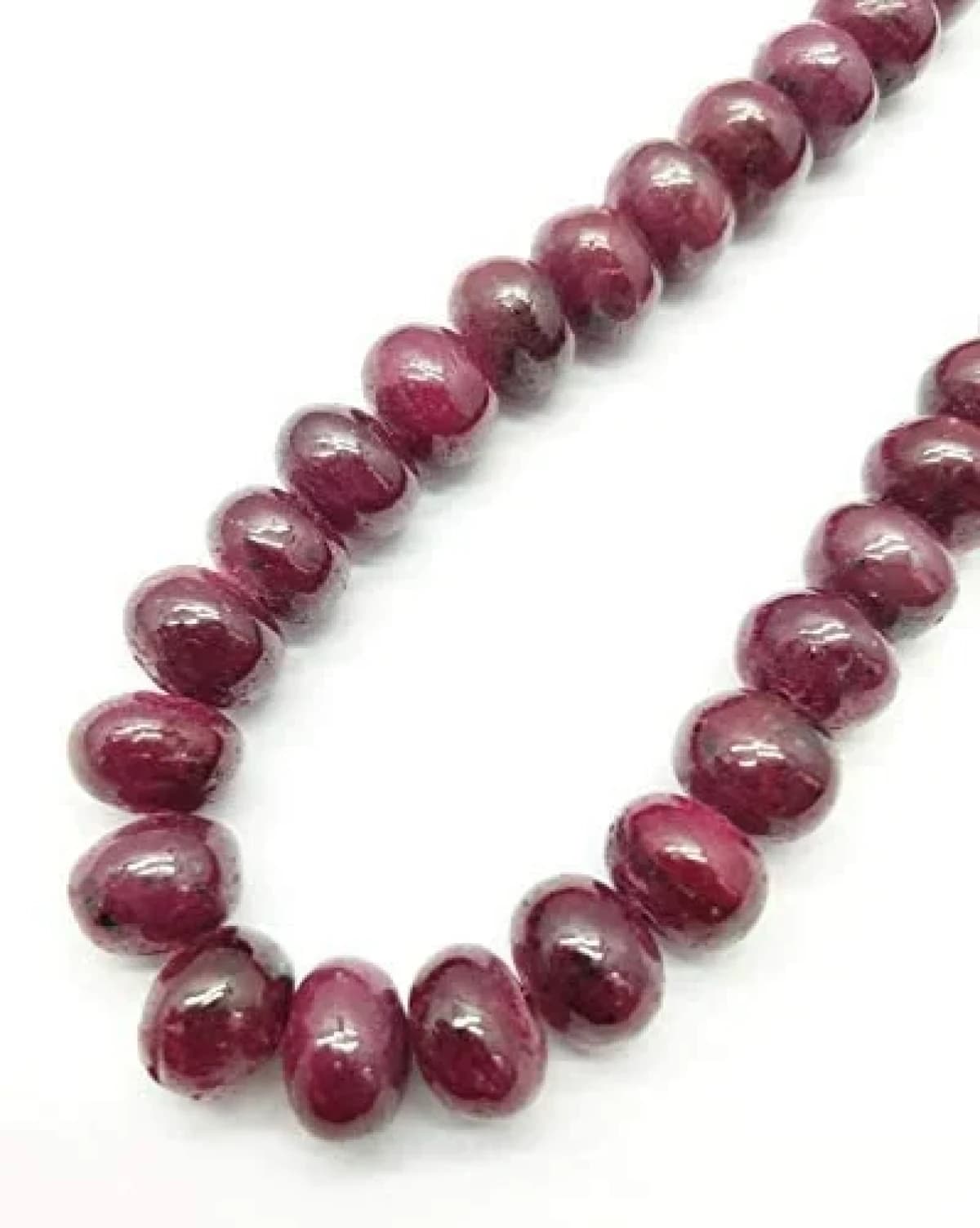 18" AAA quality Natural Ruby Gemstone Bead Shaped Rondelle Cut Smooth
